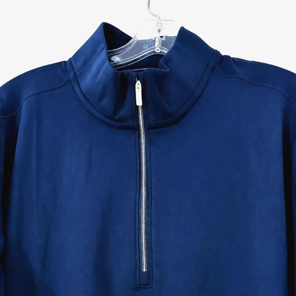 Adidas Women’s Quarter Zip Pullover Navy Blue Dri-Fit Jacket Medium NWT Athlet